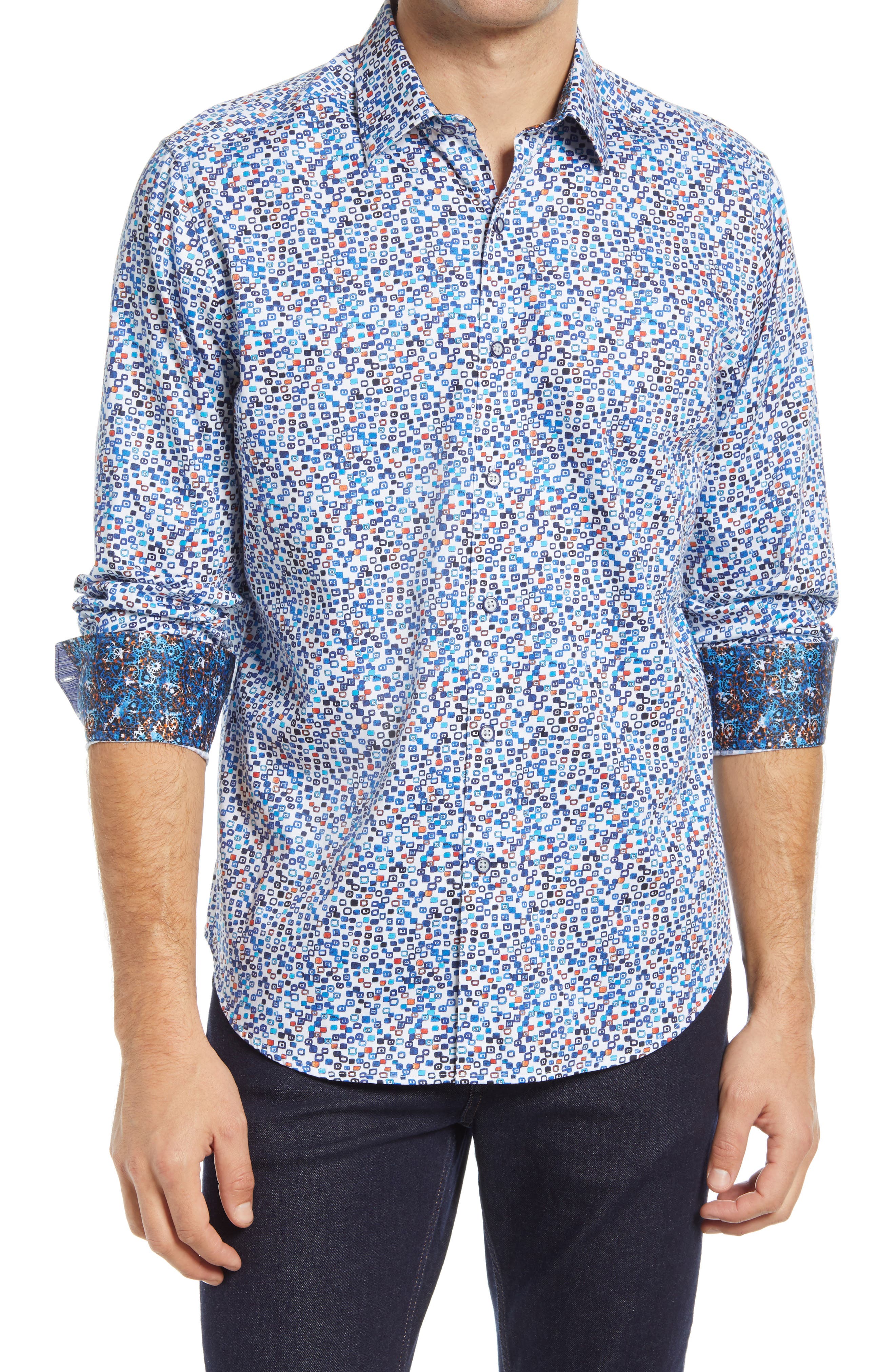 NWT Robert Graham Men’s Dalegard Classic Fit Long Sleeve Shirt $198 2XL NWT Robert Graham Men’s Dalegard Classic Fit Long Sleeve Shirt $198 2XL